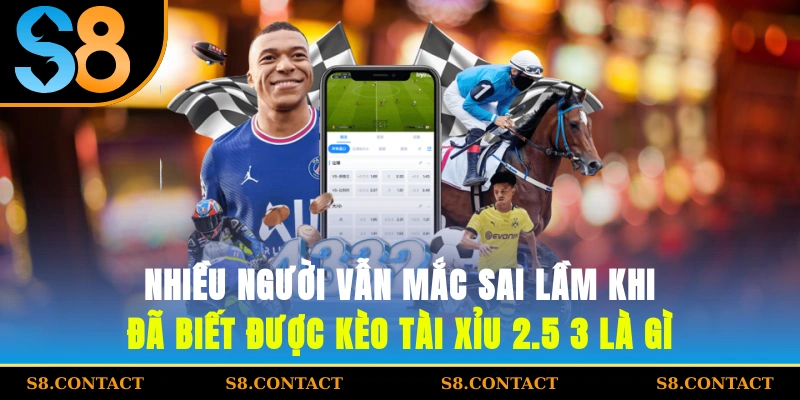 nhiều người vẫn mắc sai lầm khi đã biết được kèo tài xỉu 2.5-3 là gì?