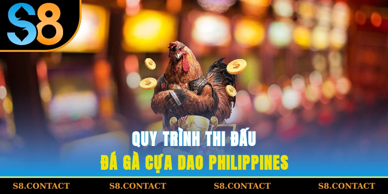 Quy trình thi đấu đá gà cựa dao Philippines